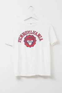 Vintage 1970s Distressed University of Pennsylvania Cotton T-Shirt