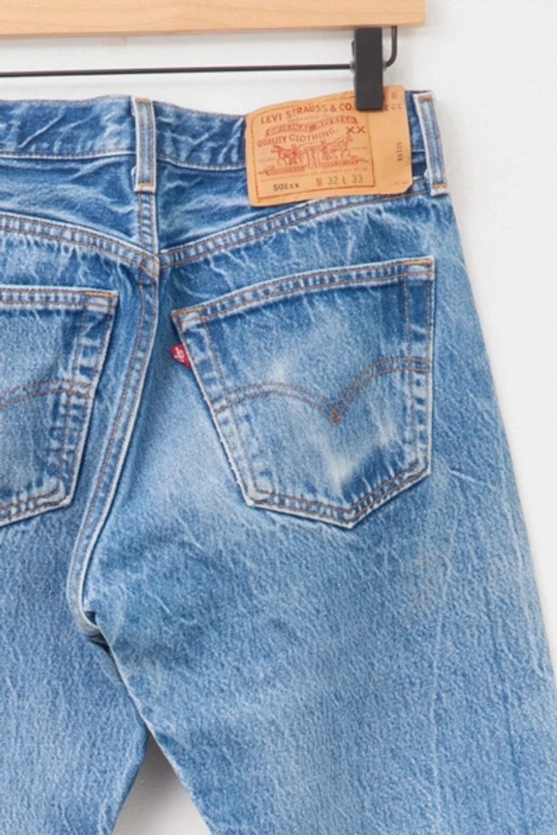 Vintage 1990s Levi’s® 501  Distressed Blue Denim Jeans