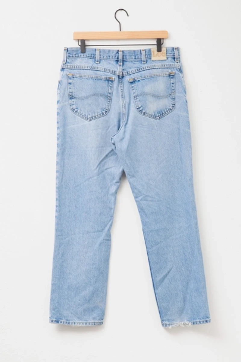Vintage 1990s Lee Distressed Light Wash Denim Jeans