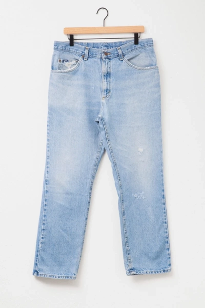 Vintage 1990s Lee Distressed Light Wash Denim Jeans