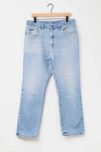 Vintage 1990s Lee Distressed Light Wash Denim Jeans