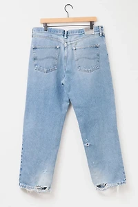 Vintage 1990s Lee Relaxed Fit Light Wash Distressed Denim Jeans
