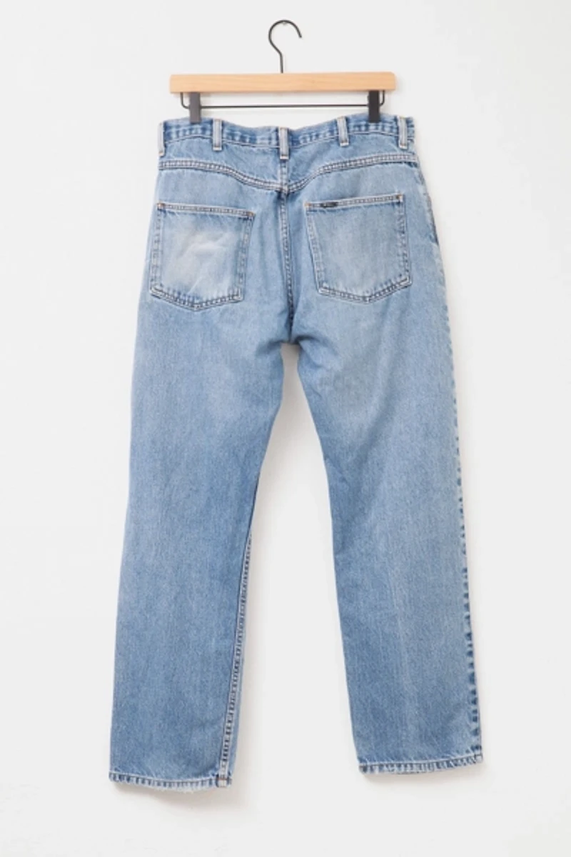 Vintage 1990s Perfectly Distressed Key Blue Denim Jeans