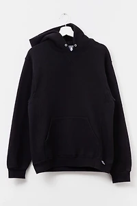 Vintage Y2K Distressed Russell Athletic Black Pullover Hoodie Sweatshirt