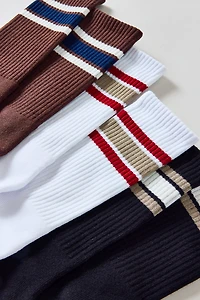 Standard Cloth Athletic Stripe Crew Sock 6-Pack