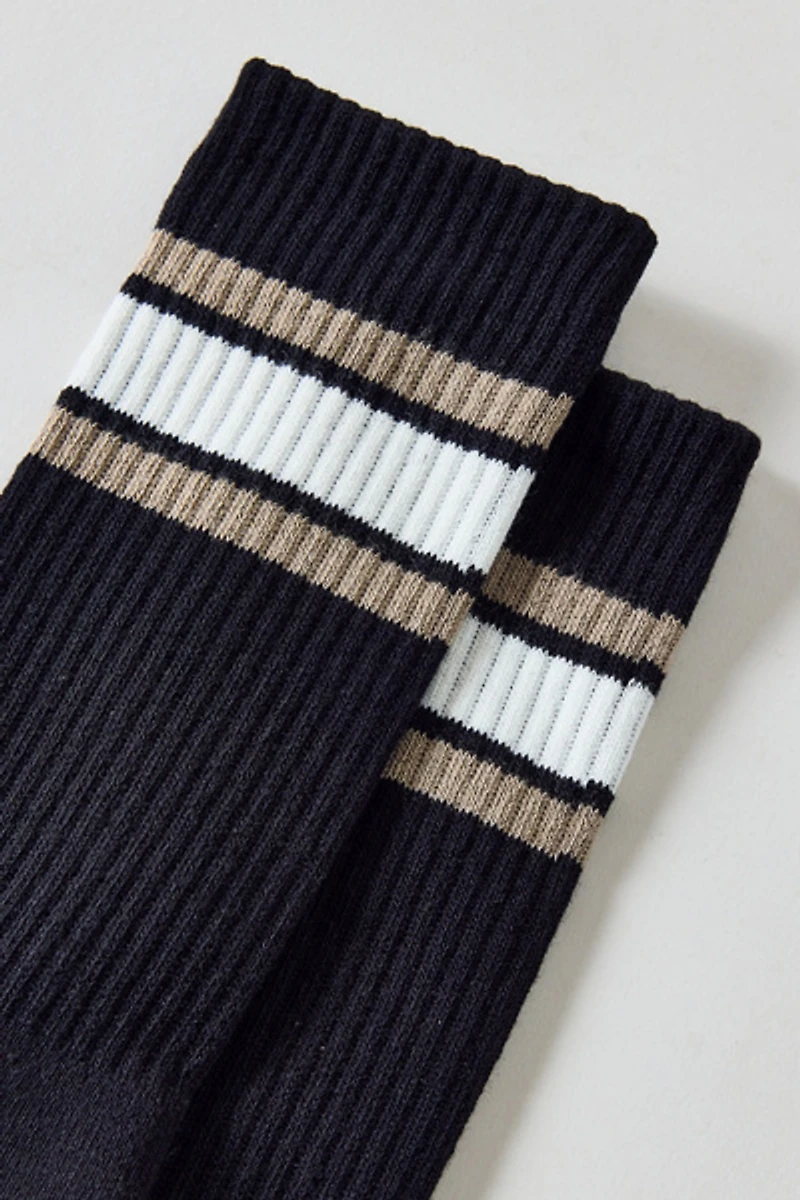 Standard Cloth Athletic Stripe Crew Sock