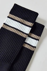 Standard Cloth Athletic Stripe Crew Sock