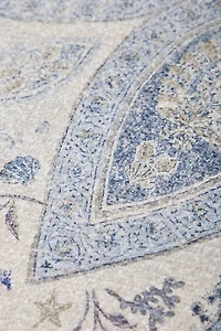 Isla Salt Washed Medallion Printed Rug