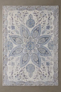 Isla Salt Washed Medallion Printed Rug