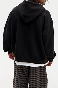 iets frans... Embroidered Logo Zip-Up Hoodie Sweatshirt