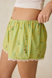 Peanuts UO Exclusive Lace Trim Boxer Shortie