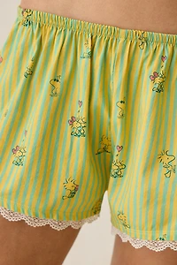 Peanuts UO Exclusive Lace Trim Boxer Shortie