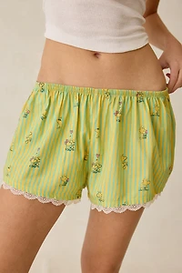 Peanuts UO Exclusive Lace Trim Boxer Shortie