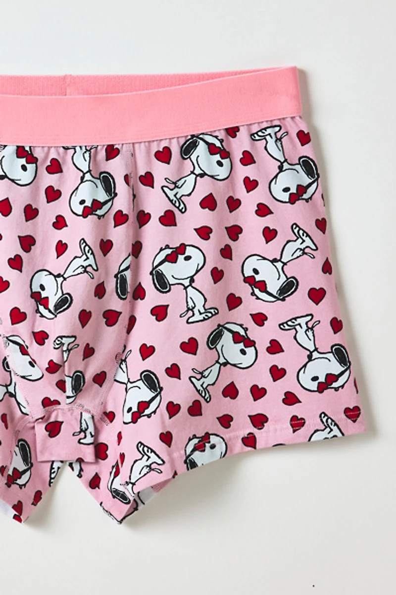 Peanuts Snoopy Sweetheart Pattern Boxer Brief