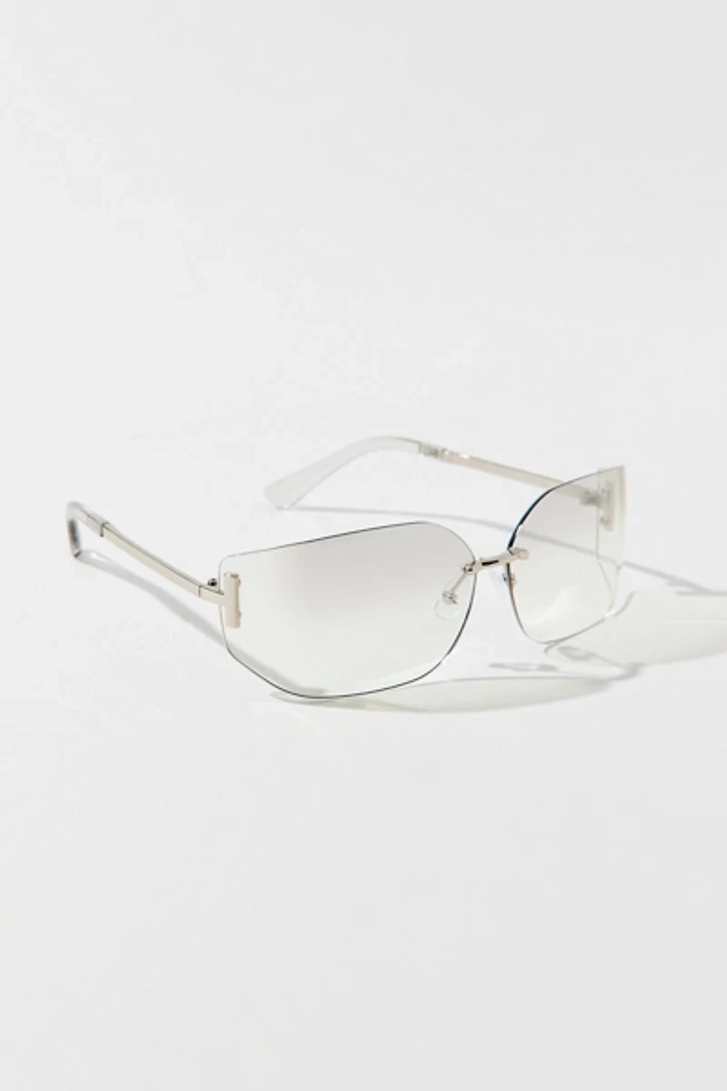 Zya Rimless Oversized Sunglasses
