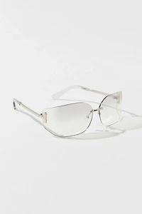 Zya Rimless Oversized Sunglasses
