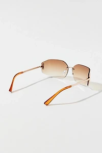 Zya Rimless Oversized Sunglasses