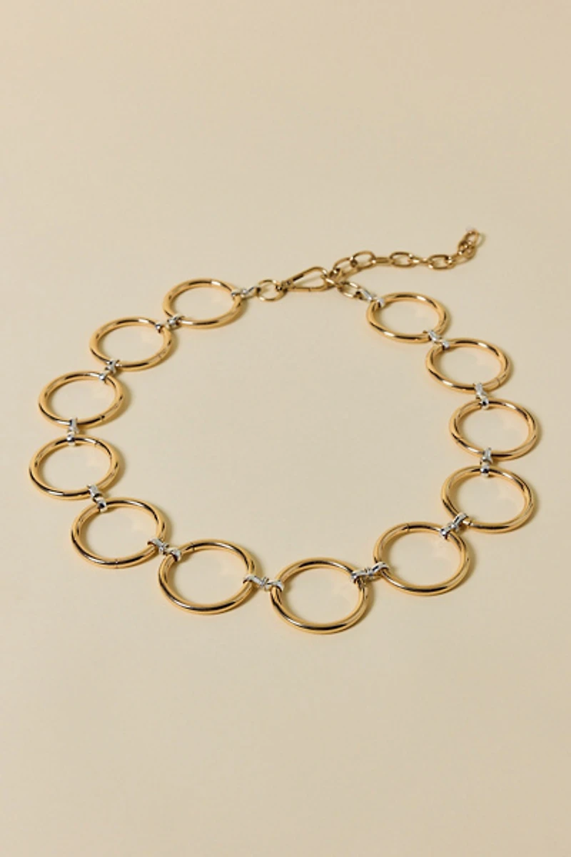 Nothing Not To Like Mixed Metal Oval Chain Belt