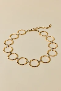 Nothing Not To Like Mixed Metal Oval Chain Belt