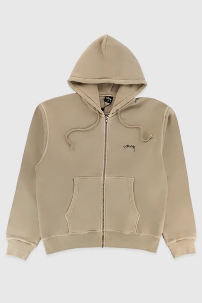 Stussy Smooth Stock Pigment Dyed Zip Hoodie