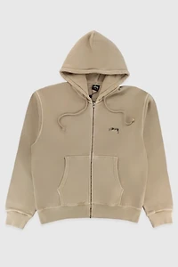 Stussy Smooth Stock Pigment Dyed Zip Hoodie