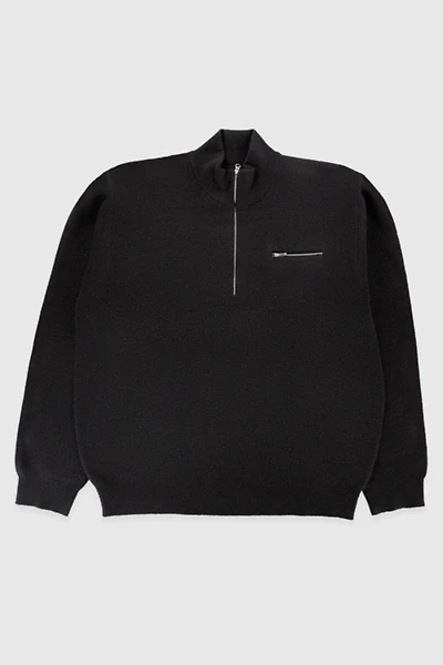 Stussy Half Zip Mock Neck Sweater