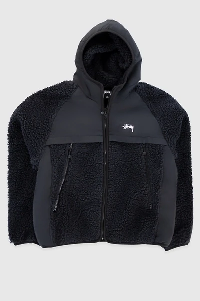Stussy Sherpa Paneled Hooded Jacket