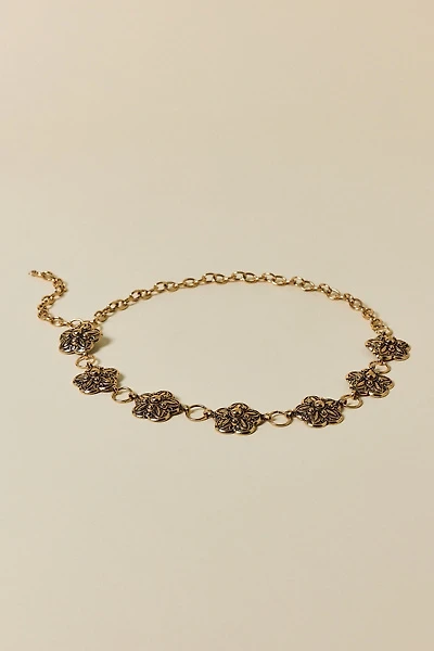 Metal Flower Chain Belt