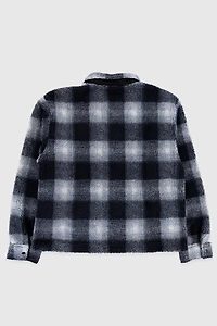 Stussy Zip Sherpa Shadow Plaid Jacket