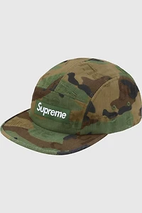 Supreme Jacquard Logos Denim Camp Cap
