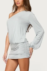 Edikted Athelia One Shoulder Mini Dress