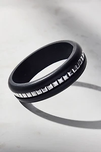 Tate Studded Wooden Bangle Bracelet