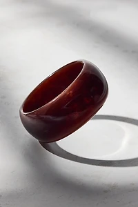 Organic Shape Chunky Bangle Bracelet