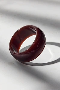 Organic Shape Chunky Bangle Bracelet