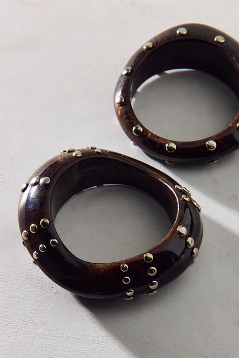 Kate Studded Bangle Bracelet Set