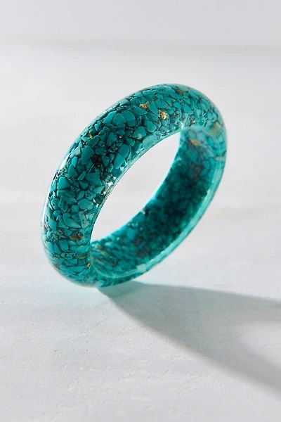 Cracked Stone Bangle Bracelet