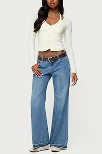 Edikted Cardigan & Halter Two Piece Knit Top