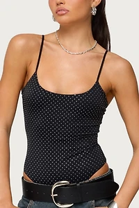 Edikted Georgey Rhinestone Bodysuit
