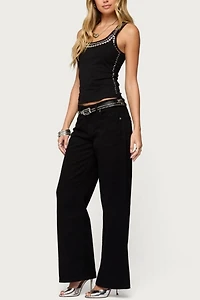 Edikted Studded Built Bra Tank Top