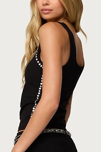 Edikted Studded Built Bra Tank Top