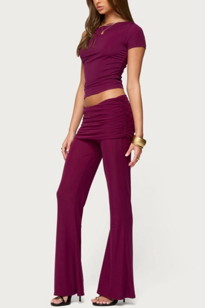 Edikted Halli Twisted Off Shoulder Top