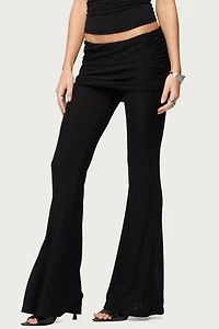 Edikted Halli Fold Over Mini Skirt Pants