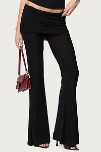 Edikted Halli Fold Over Mini Skirt Pants