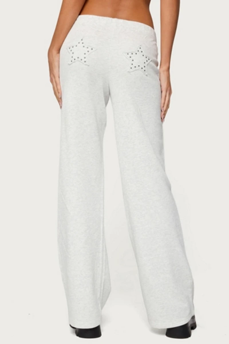 Edikted Briela Star Studded Sweatpants