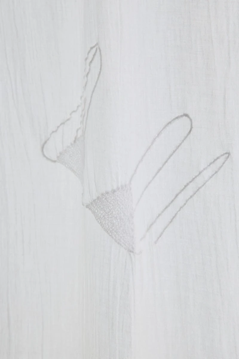 Hidden Icons Crinkled Gauze Window Panel
