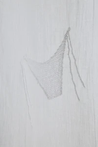 Hidden Icons Crinkled Gauze Window Panel