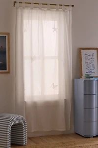 Hidden Icons Crinkled Gauze Window Panel