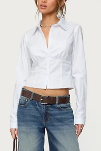 Edikted Laurna Tailored Button Up Shirt