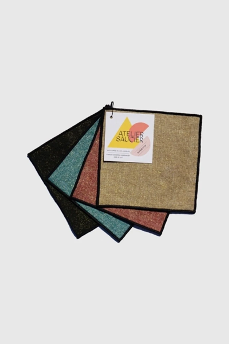 ATELIER SAUCIER Luxxe Cocktail Napkin Set