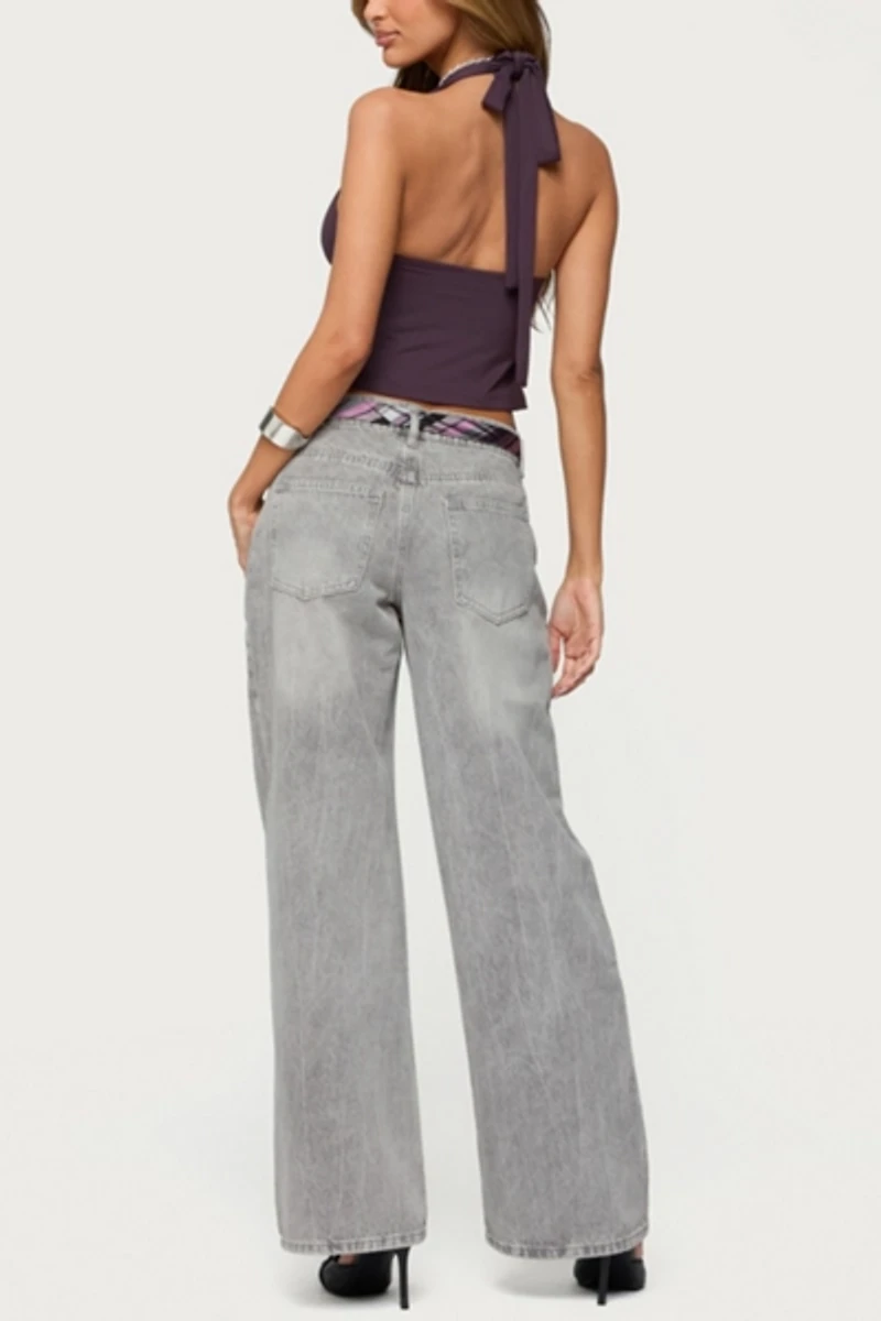 Edikted Prima Twisted Split Front Halter Top